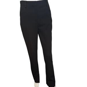 The Row Payson Pants size US 2 Inside Ankle Slits Long Straight Leg Black Fitted